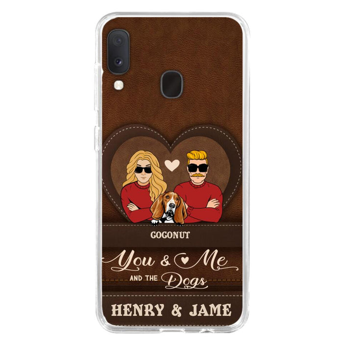 Custom Personalized You & Me And The Dogs Phone Case - Upto 5 Dogs - Valentine's Day Gift Idea For Couple/ Dog Lover - Case For iPhone And Samsung