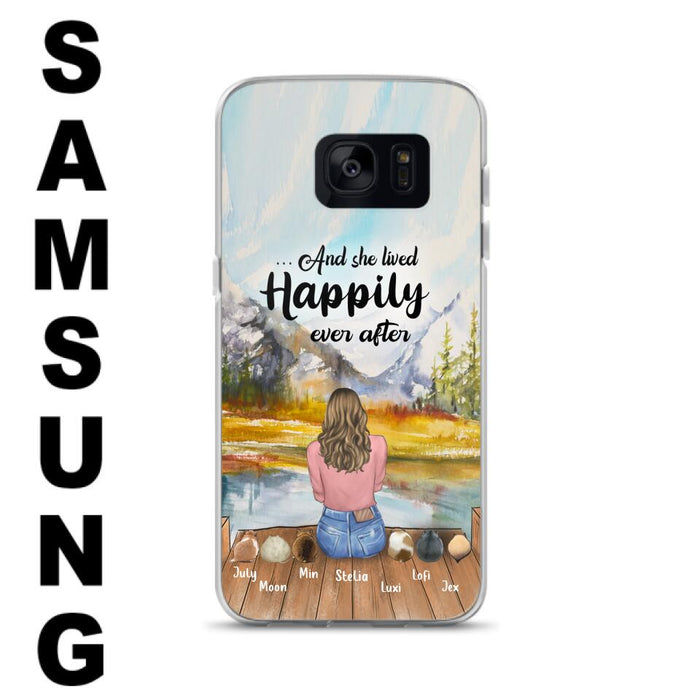 Custom Personalized Pet Phone Case - Gifts For Pet Lovers With 6 Pets - Case for Iphone and  Samsung