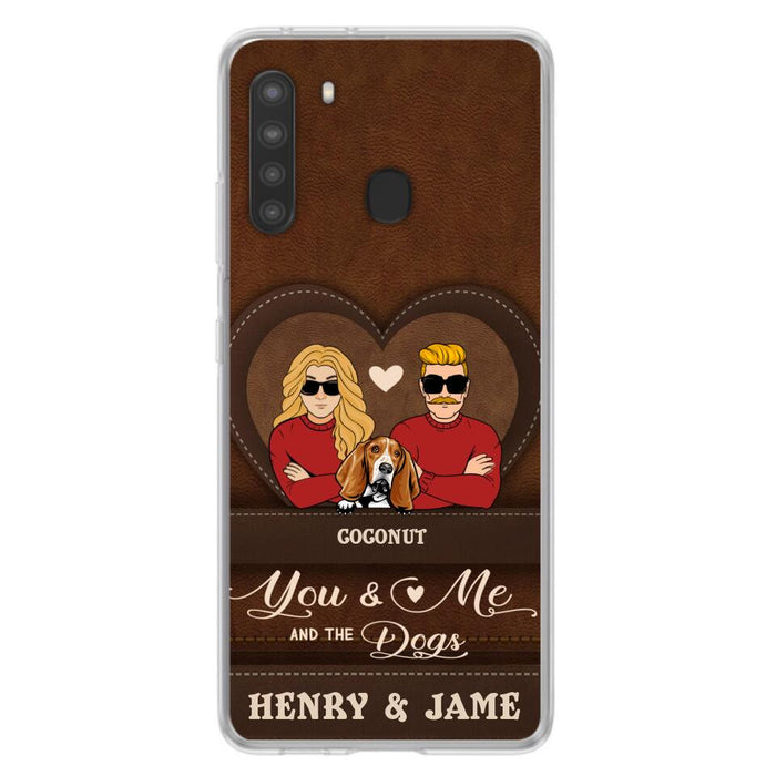 Custom Personalized You & Me And The Dogs Phone Case - Upto 5 Dogs - Valentine's Day Gift Idea For Couple/ Dog Lover - Case For iPhone And Samsung