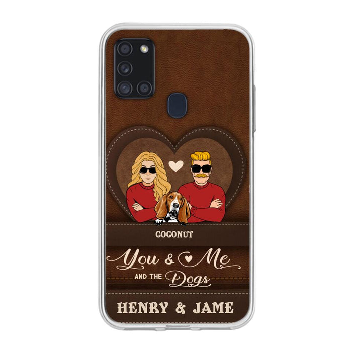 Custom Personalized You & Me And The Dogs Phone Case - Upto 5 Dogs - Valentine's Day Gift Idea For Couple/ Dog Lover - Case For iPhone And Samsung