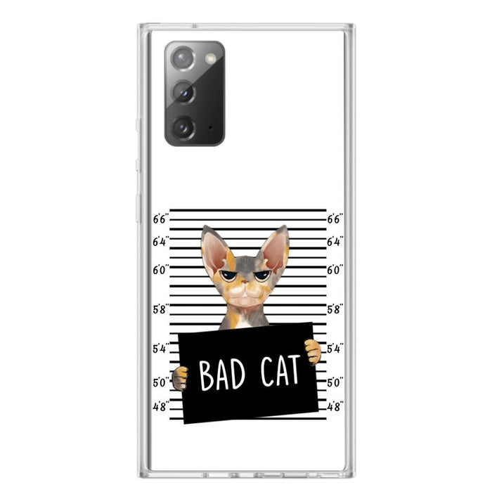 Custom Personalized Bad Cat Phone Case - Upto 2 Cats - Gift Idea For Cat Lover - Yes, We're Aware Of How Obnoxious - Case For iPhone And Samsung