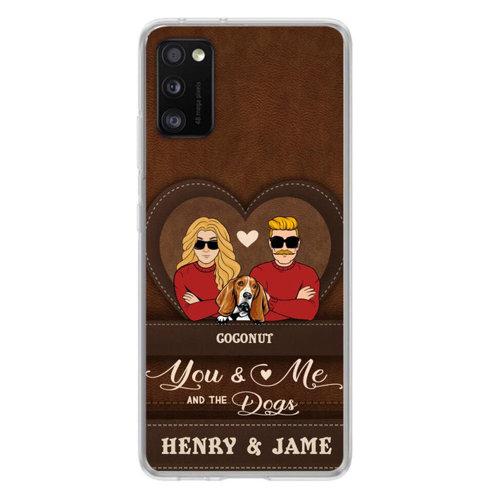 Custom Personalized You & Me And The Dogs Phone Case - Upto 5 Dogs - Valentine's Day Gift Idea For Couple/ Dog Lover - Case For iPhone And Samsung