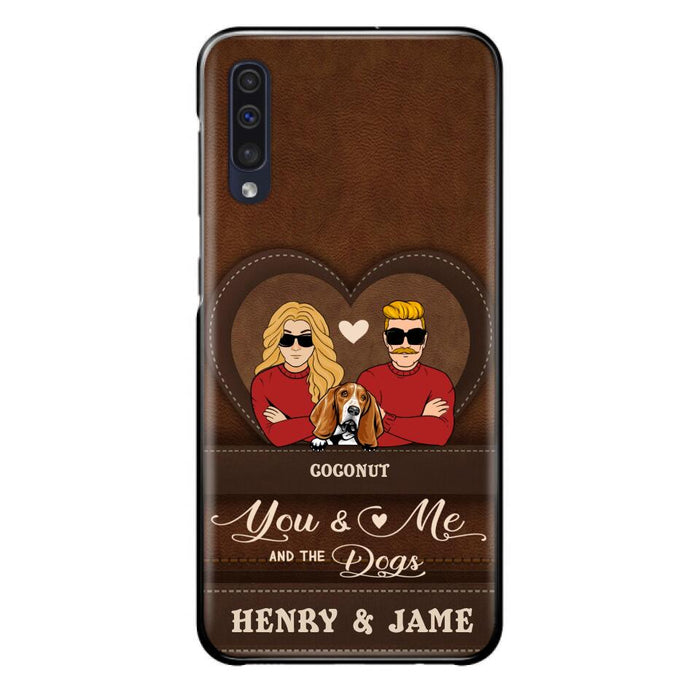 Custom Personalized You & Me And The Dogs Phone Case - Upto 5 Dogs - Valentine's Day Gift Idea For Couple/ Dog Lover - Case For iPhone And Samsung