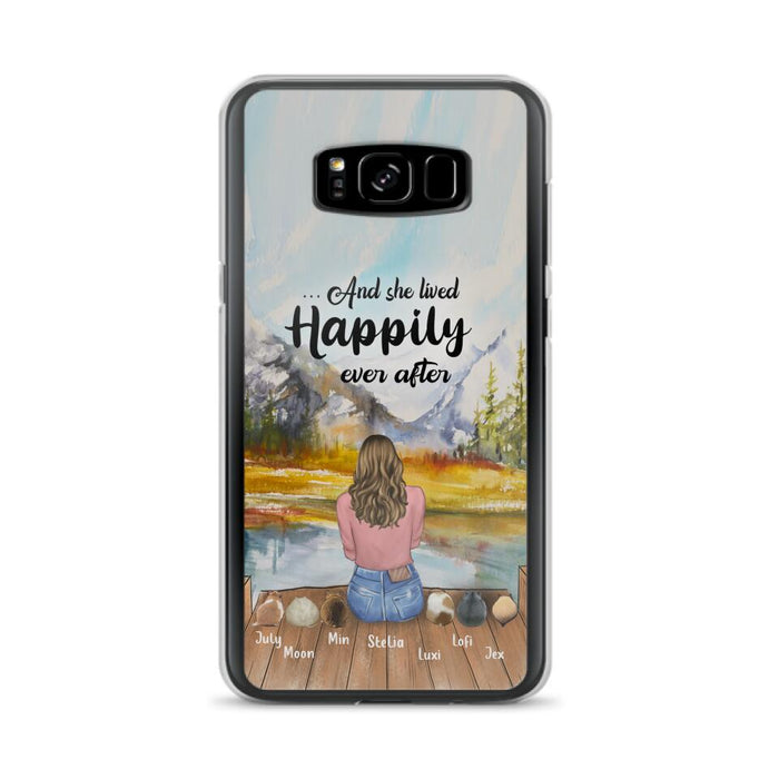 Custom Personalized Pet Phone Case - Gifts For Pet Lovers With 6 Pets - Case for Iphone and  Samsung