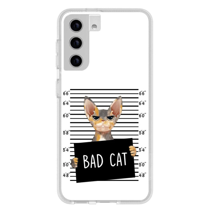 Custom Personalized Bad Cat Phone Case - Upto 2 Cats - Gift Idea For Cat Lover - Yes, We're Aware Of How Obnoxious - Case For iPhone And Samsung