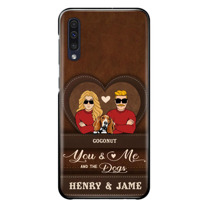 Custom Personalized You & Me And The Dogs Phone Case - Upto 5 Dogs - Valentine's Day Gift Idea For Couple/ Dog Lover - Case For iPhone And Samsung