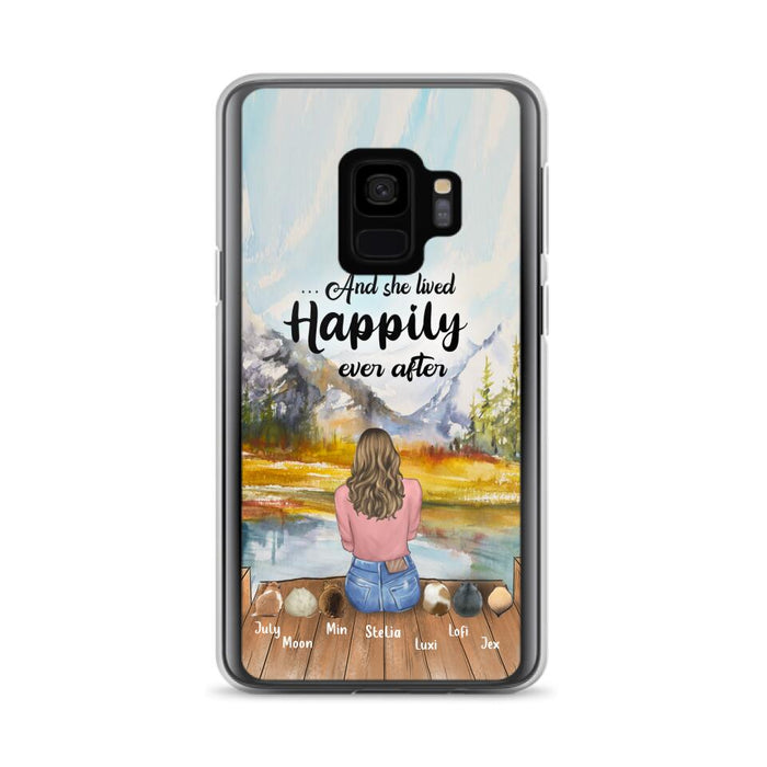 Custom Personalized Pet Phone Case - Gifts For Pet Lovers With 6 Pets - Case for Iphone and  Samsung