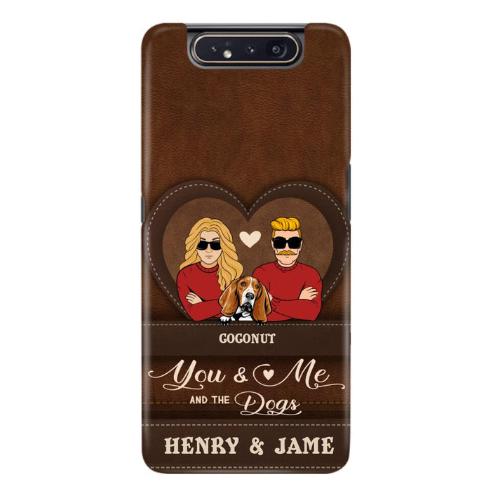 Custom Personalized You & Me And The Dogs Phone Case - Upto 5 Dogs - Valentine's Day Gift Idea For Couple/ Dog Lover - Case For iPhone And Samsung