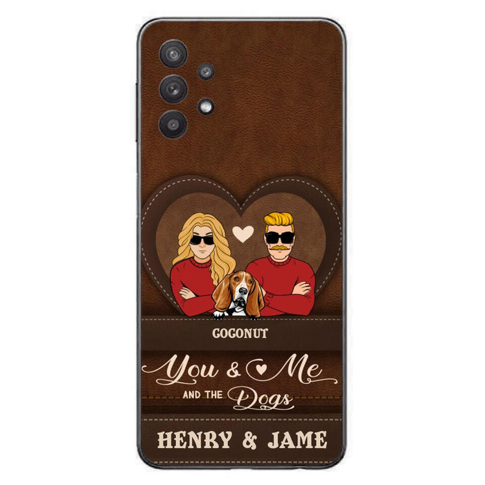 Custom Personalized You & Me And The Dogs Phone Case - Upto 5 Dogs - Valentine's Day Gift Idea For Couple/ Dog Lover - Case For iPhone And Samsung