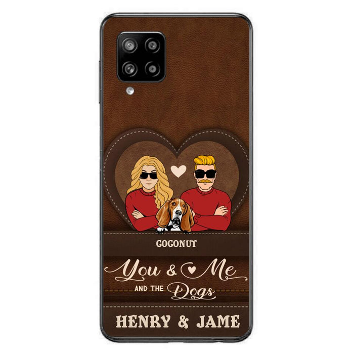 Custom Personalized You & Me And The Dogs Phone Case - Upto 5 Dogs - Valentine's Day Gift Idea For Couple/ Dog Lover - Case For iPhone And Samsung