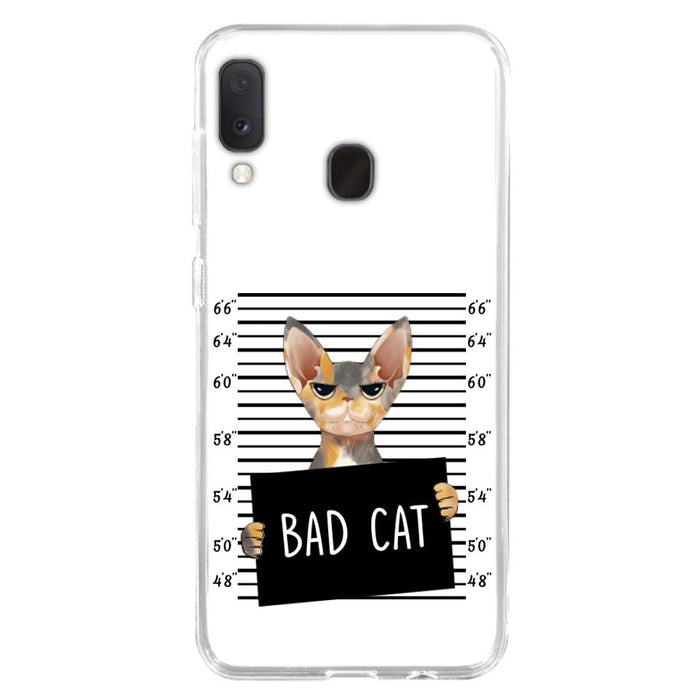 Custom Personalized Bad Cat Phone Case - Upto 2 Cats - Gift Idea For Cat Lover - Yes, We're Aware Of How Obnoxious - Case For iPhone And Samsung