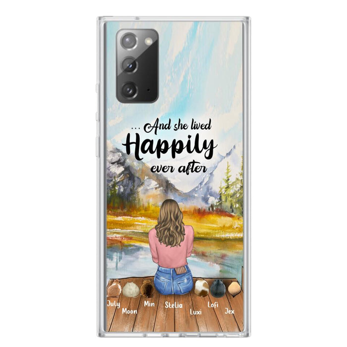 Custom Personalized Pet Phone Case - Gifts For Pet Lovers With 6 Pets - Case for Iphone and  Samsung