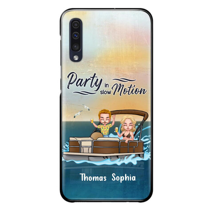 Custom Personalized Pontoon Couple/ Queen/ Captain Phone Case - Pontoon Gift Idea - Husband And Wife Pontoon Partners For Life - Case For iPhone And Samsung