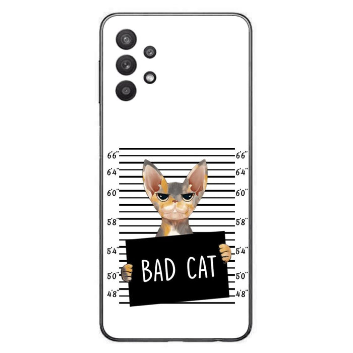 Custom Personalized Bad Cat Phone Case - Upto 2 Cats - Gift Idea For Cat Lover - Yes, We're Aware Of How Obnoxious - Case For iPhone And Samsung