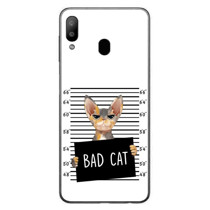 Custom Personalized Bad Cat Phone Case - Upto 2 Cats - Gift Idea For Cat Lover - Yes, We're Aware Of How Obnoxious - Case For iPhone And Samsung