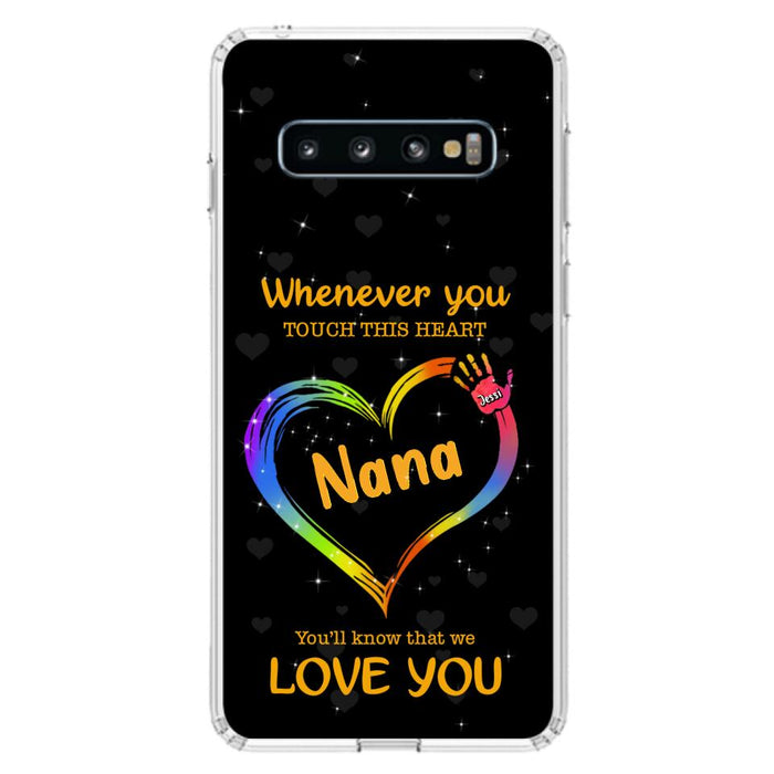 Custom Personalized Phone Case - Whenever You Touch This Heart, You'll Know That We Love You - Case For Iphone and Samsung