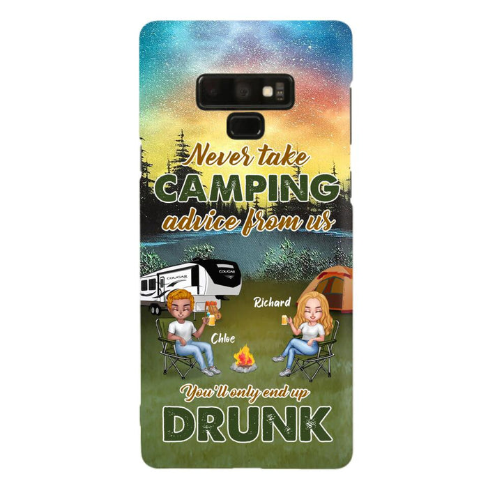 Custom Personalized Camping Friend Phone Case - Upto 7 People - Gift Idea For Camping Friends - We're Like A Really Small Gang - Case For iPhone And Samsung