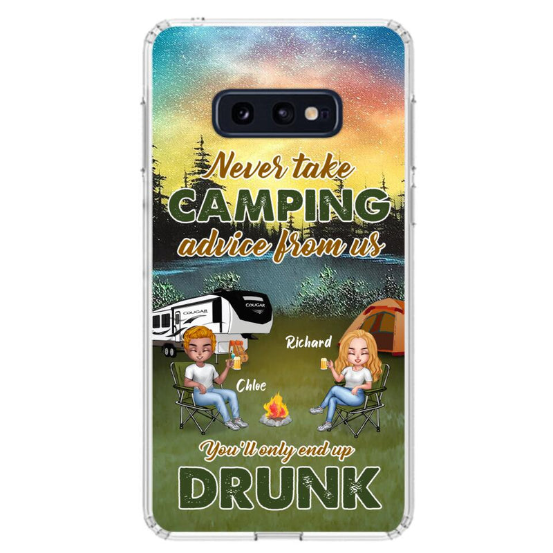 Personalized Camping Friend Phone Case - Up to 7 People - Gift Idea For Camping Friends - We're Like A Really Small Gang - Case For iPhone And Samsung