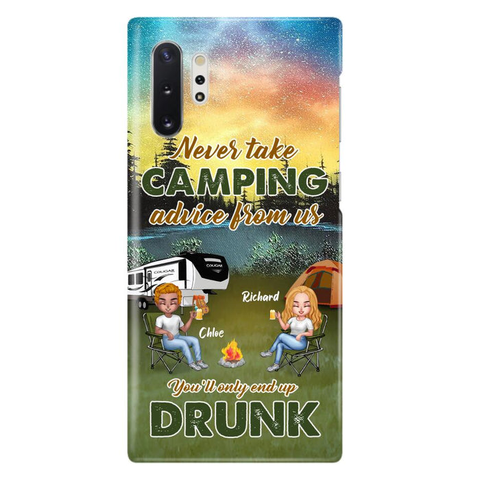 Custom Personalized Camping Friend Phone Case - Upto 7 People - Gift Idea For Camping Friends - We're Like A Really Small Gang - Case For iPhone And Samsung