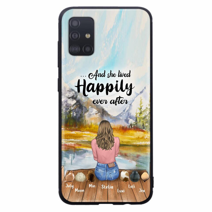 Custom Personalized Pet Phone Case - Gifts For Pet Lovers With 6 Pets - Case for Iphone and  Samsung