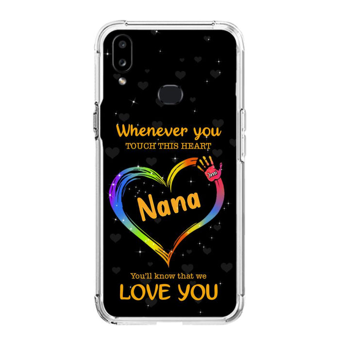 Custom Personalized Phone Case - Whenever You Touch This Heart, You'll Know That We Love You - Case For Iphone and Samsung