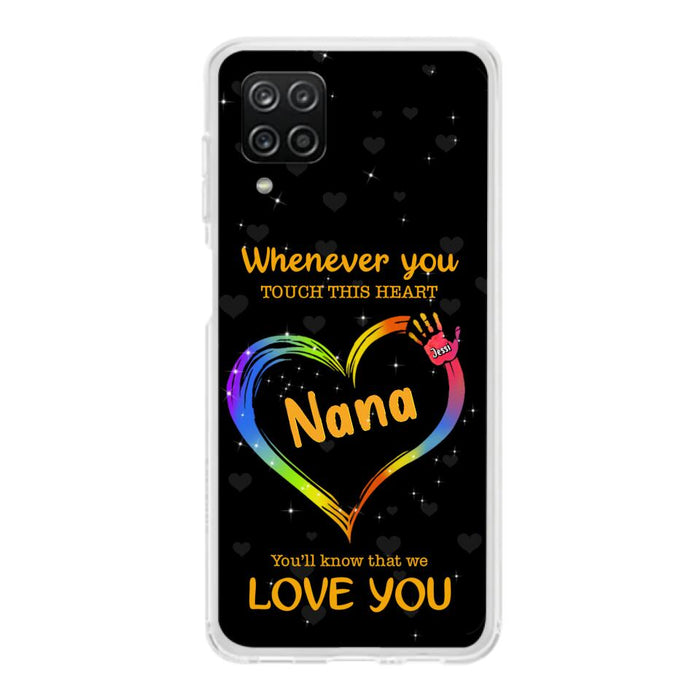 Custom Personalized Phone Case - Whenever You Touch This Heart, You'll Know That We Love You - Case For Iphone and Samsung