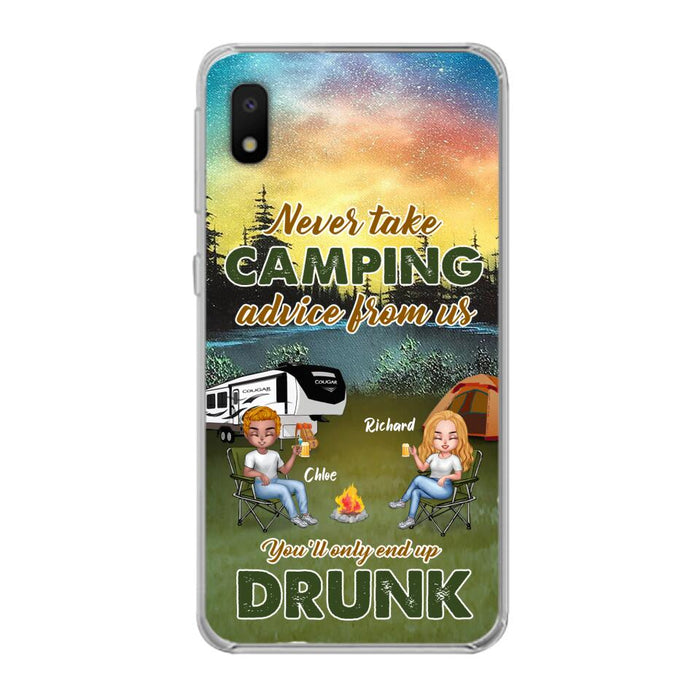 Custom Personalized Camping Friend Phone Case - Upto 7 People - Gift Idea For Camping Friends - We're Like A Really Small Gang - Case For iPhone And Samsung