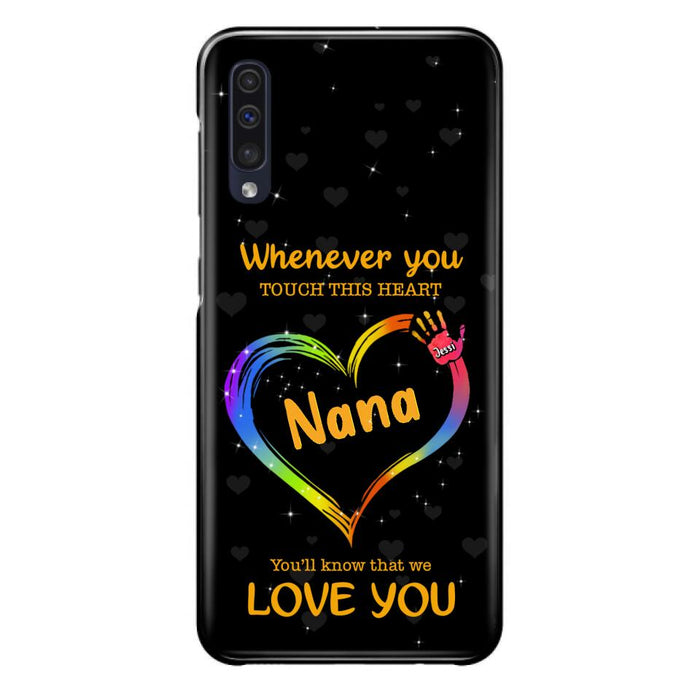 Custom Personalized Phone Case - Whenever You Touch This Heart, You'll Know That We Love You - Case For Iphone and Samsung