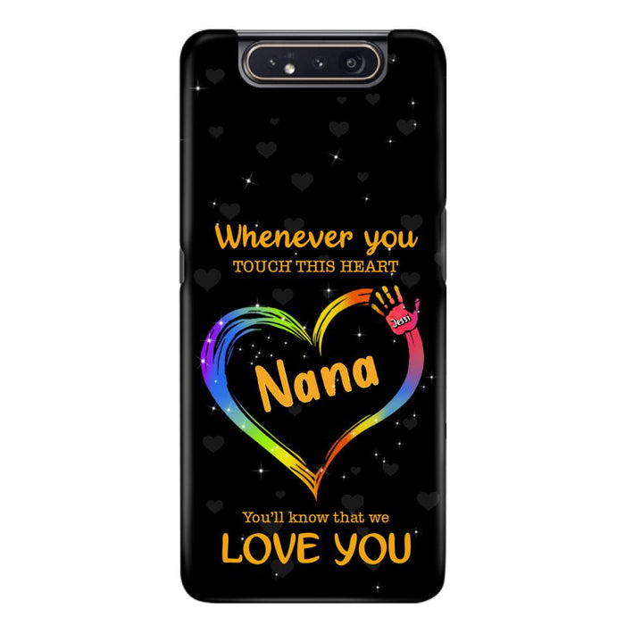 Custom Personalized Phone Case - Whenever You Touch This Heart, You'll Know That We Love You - Case For Iphone and Samsung