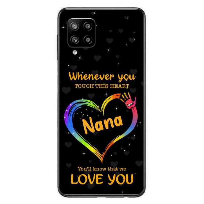 Custom Personalized Phone Case - Whenever You Touch This Heart, You'll Know That We Love You - Case For Iphone and Samsung