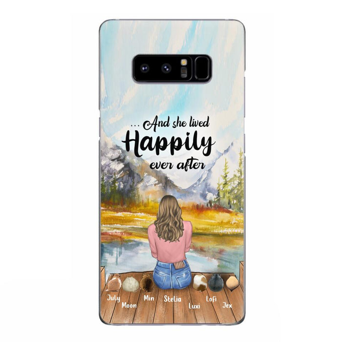 Personalized Dog Mom Phone Case - Up to 4 Dogs - And She Lived Happily Ever After