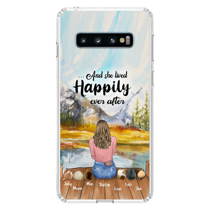 Personalized Dog Mom Phone Case - Up to 4 Dogs - And She Lived Happily Ever After