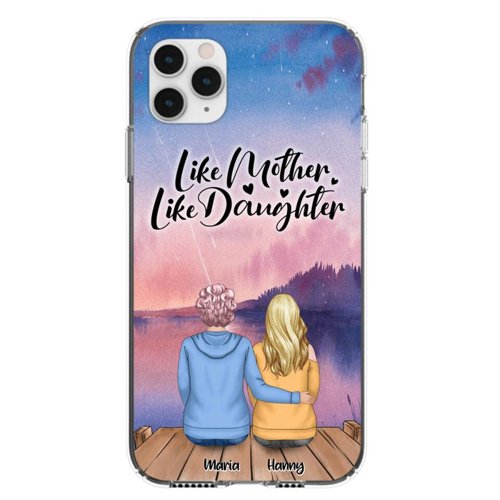 Custom Personalized Mom Phone Case - Gifts For Dog Lovers With Upto 3 Dogs - Like Mother Like Daughter