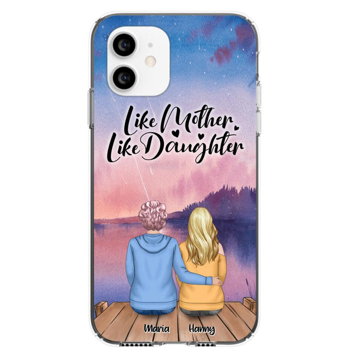 Custom Personalized Mom Phone Case - Gifts For Dog Lovers With Upto 3 Dogs - Like Mother Like Daughter