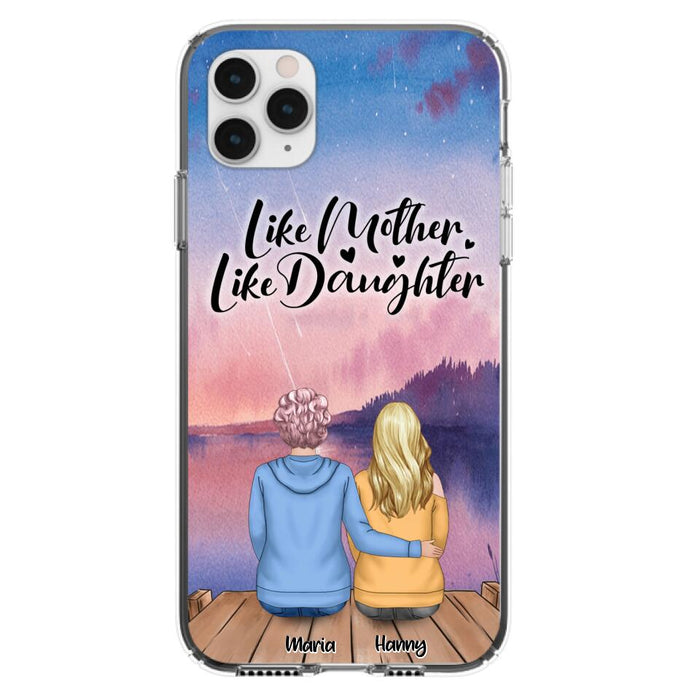 Custom Personalized Mom Phone Case - Gifts For Dog Lovers With Upto 3 Dogs - Like Mother Like Daughter