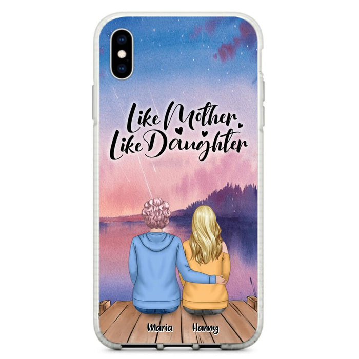 Custom Personalized Mom Phone Case - Gifts For Dog Lovers With Upto 3 Dogs - Like Mother Like Daughter