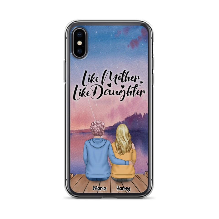 Custom Personalized Mom Phone Case - Gifts For Dog Lovers With Upto 3 Dogs - Like Mother Like Daughter