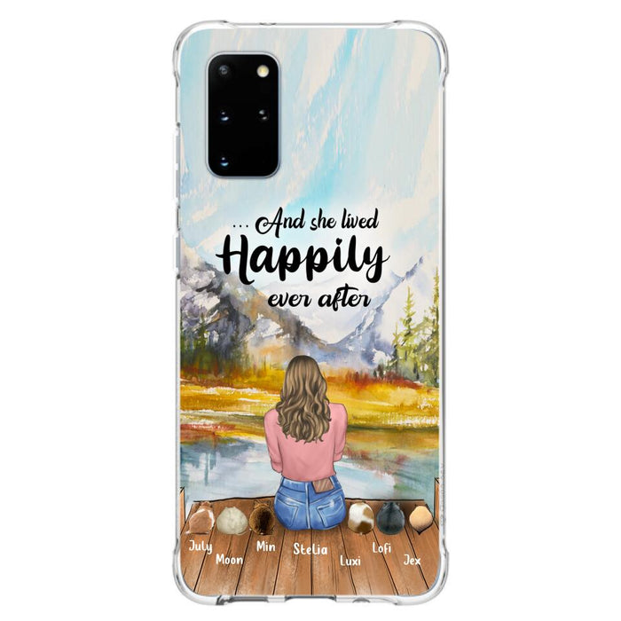 Personalized Dog Mom Phone Case - Up to 4 Dogs - And She Lived Happily Ever After