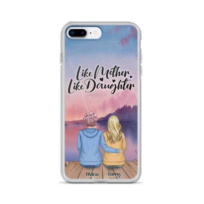 Custom Personalized Mom Phone Case - Gifts For Dog Lovers With Upto 3 Dogs - Like Mother Like Daughter