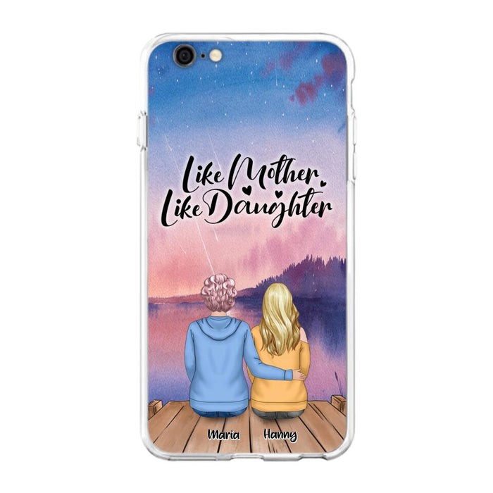 Custom Personalized Mom Phone Case - Gifts For Dog Lovers With Upto 3 Dogs - Like Mother Like Daughter