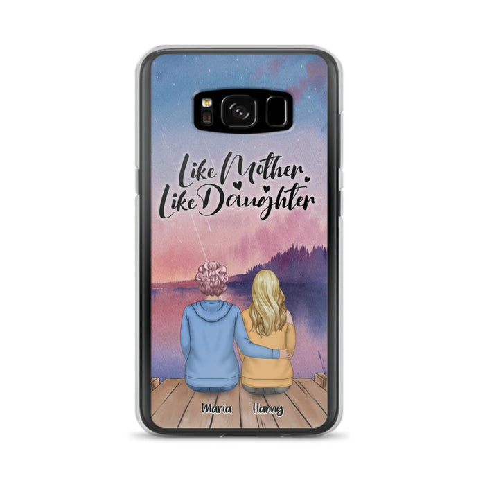 Custom Personalized Mom Phone Case - Gifts For Dog Lovers With Upto 3 Dogs - Like Mother Like Daughter