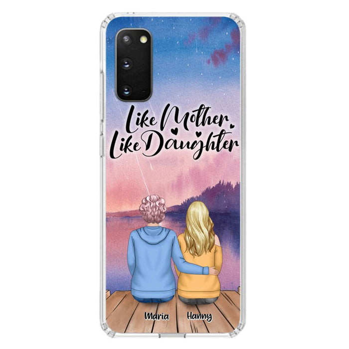 Custom Personalized Mom Phone Case - Gifts For Dog Lovers With Upto 3 Dogs - Like Mother Like Daughter