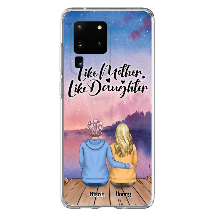 Custom Personalized Mom Phone Case - Gifts For Dog Lovers With Upto 3 Dogs - Like Mother Like Daughter