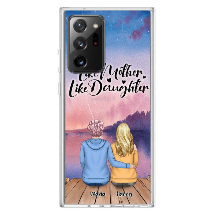 Custom Personalized Mom Phone Case - Gifts For Dog Lovers With Upto 3 Dogs - Like Mother Like Daughter