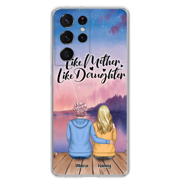 Custom Personalized Mom Phone Case - Gifts For Dog Lovers With Upto 3 Dogs - Like Mother Like Daughter