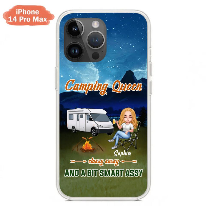 Custom Personalized Camping Queen Phone Case - Gift Idea For Camping Lover - Case For iPhone And Samsung