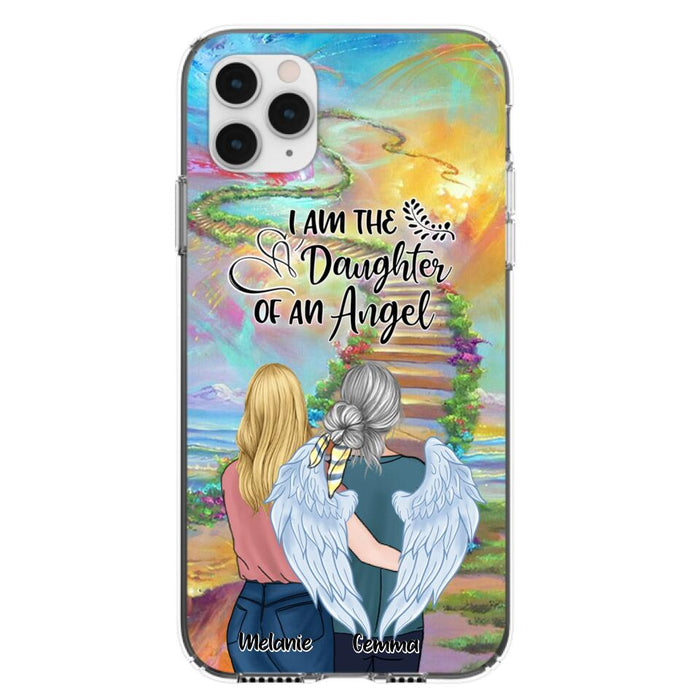 Custom Personalized Mom In The Heaven Phone Case - Mom And Daughter - Best Memorial Gift - Phone Case For iPhone And Samsung