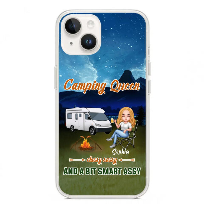 Custom Personalized Camping Queen Phone Case - Gift Idea For Camping Lover - Case For iPhone And Samsung