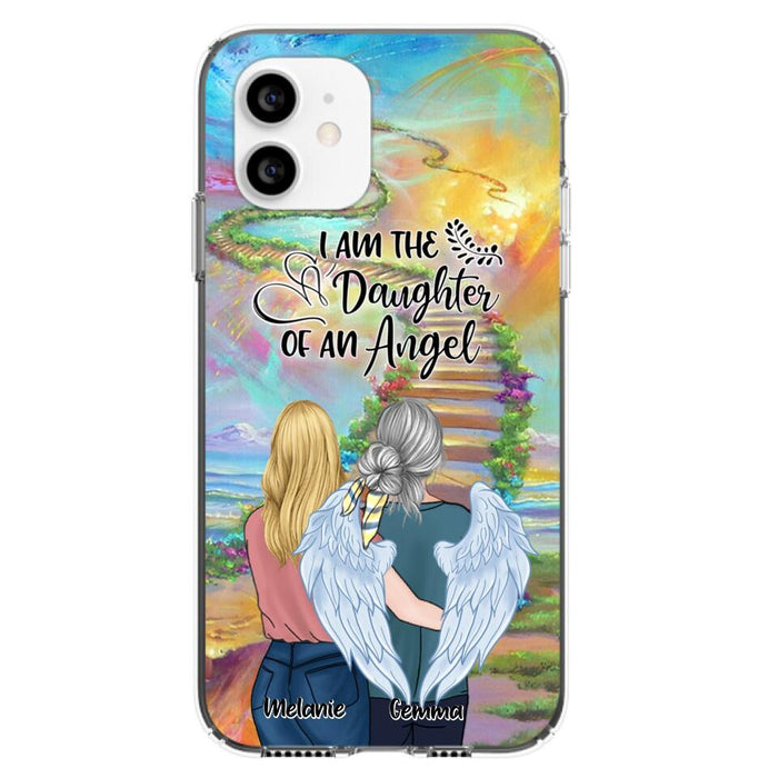 Custom Personalized Mom In The Heaven Phone Case - Mom And Daughter - Best Memorial Gift - Phone Case For iPhone And Samsung