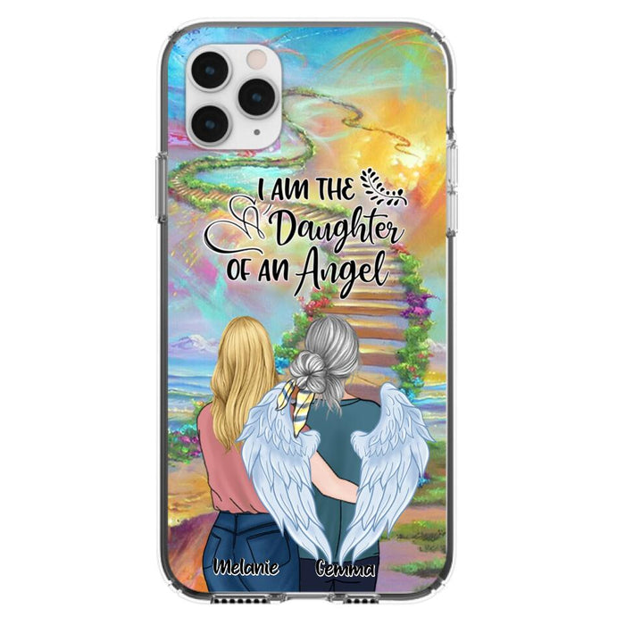 Custom Personalized Mom In The Heaven Phone Case - Mom And Daughter - Best Memorial Gift - Phone Case For iPhone And Samsung